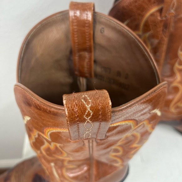 Tony Lama mens exotic collection boots with peanut brittle and ostrich leather - Picture 3 of 7
